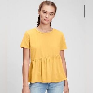 Gap Asymmetrical Peplum Hem Top - S